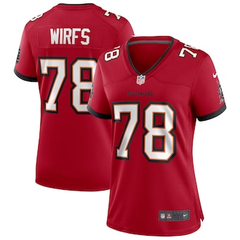 womens nike tristan wirfs red tampa bay buccaneers game jers